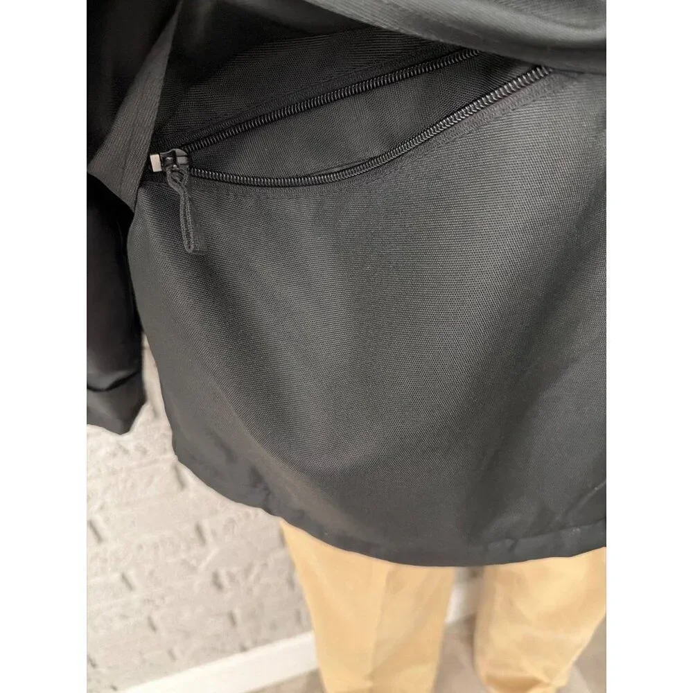 US Basic Men’s Black Hooded Utility Parka Jacket Size XL